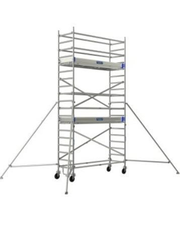 Échafaudage roulant aluminium Neolium 250 Line - Comabi SNC - hauteur de travail maximale 14 m, structure en aluminium soudé_0