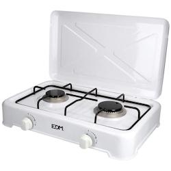 EDM 07420 Cuisinière à gaz émaillée avec 2 brûleurs - blanc multi-matériau 8425998074208_0