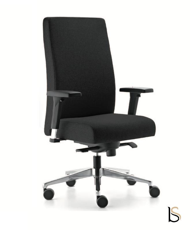 Fauteuil Manager en tissu Bost - Sokoa - Oui, Gris clair_0