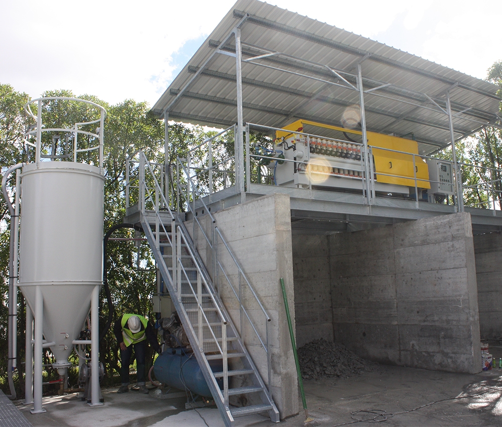 Filtre presse pour recyclage du béton frais et traitement des boues - arcen_1