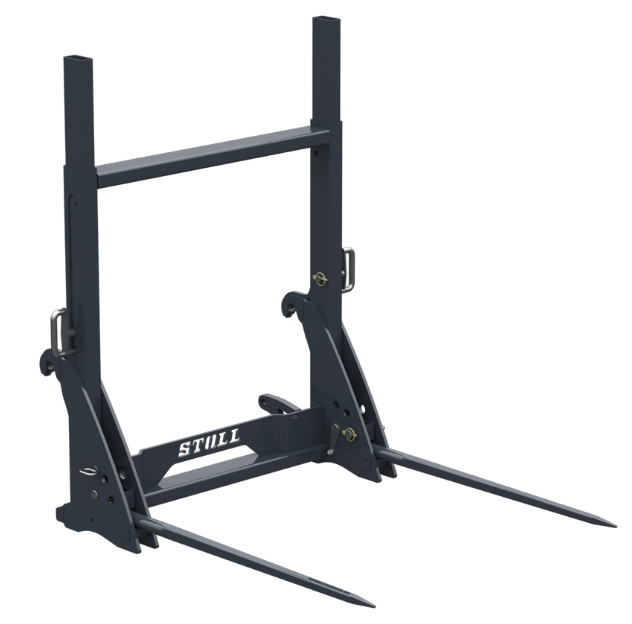 Fourche à grandes balles Stoll - Référence 3611920 - Repliable - 1200mm - 1000kg_0