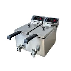 Friteuse électrique de comptoir 2x4 litres - Combisteel - 3667335001507_0
