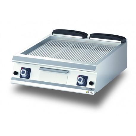 Grillade gaz - plaque rainurée AISI 430 - 745 x 700 mm - Diamante 90 - Olis - D9410TFTGR - Inox AISI 304 - 14 KW_0