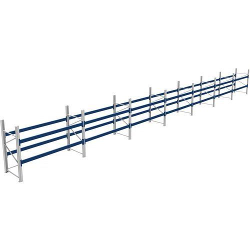 RACK 1 DÉPART + 6 SUIVANTS LXLXH 2700X19900X2000 600KG 2 NIV - BITO