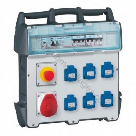 Leg058952 - Armoires électriques de chantier - ABM - 6 prises NFC - Coffret mobile P17 40A 400V_0