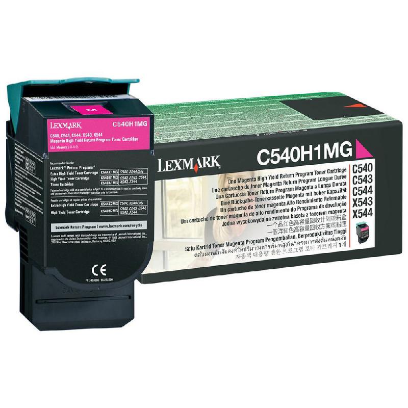 LEXMARK - CARTOUCHE DE TONER - A RENDEMENT ELEVE - 1 X MAGENTA - 2000 PAGES - LCCP, LRP - POUR C540, 543, 544, 546; X543, 544, 546, 548