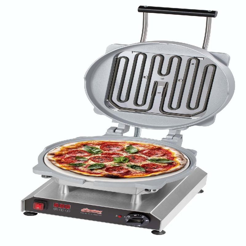 Neumärker® Mini-four à pizza Thermocook® incl. Plaques interchangeables Pizza & Pinsa - gris inox 12-40801-76_0