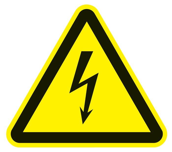Panneau avertissement - Haute tension - ASR A1.3/DIN EN ISO 7010 - 200 mm - Plastique_0