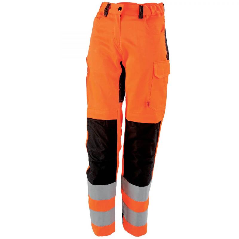 PANTALON FEMME FEMME ORANGE HIVI / NOIR TARA