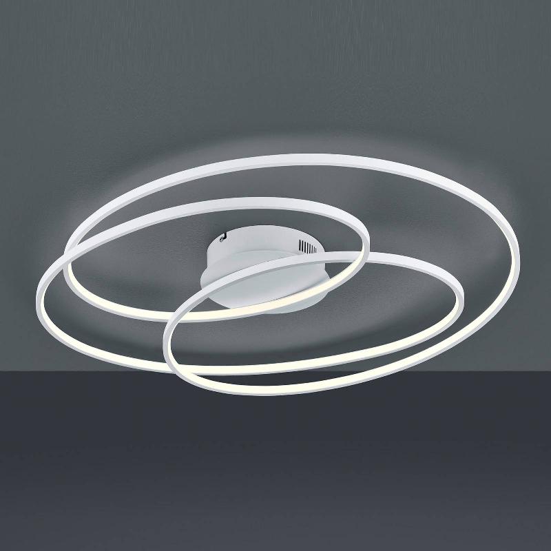 TRIO LIGHTING PLAFONNIER LED GALE, 80 CM, BLANC MAT