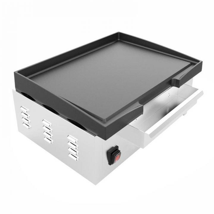 Plancha électrique en fonte Buffalo 2,8kW, 220V - MONO_0