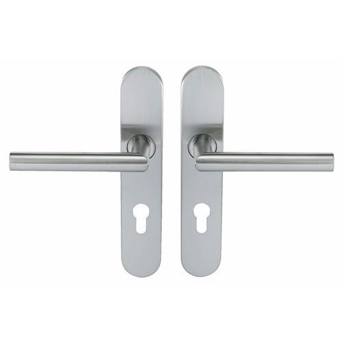 POIGNÉES SUR PLAQUES CLÉ L - INOX 304 - LIGNE V 19 NORMBAU