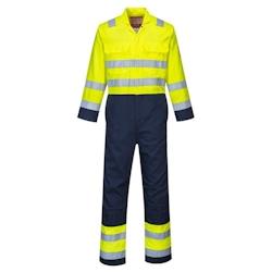 Portwest - Combinaison HV antistatique Bizflame Pro Jaune / Bleu Marine Taille 3XL - XXXL jaune 5036108188772_0