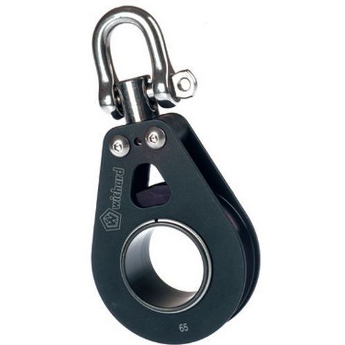 POULIE D65MM AVEC ÉMERILLON POUR CORDAGE D8 À 12MM - GODET