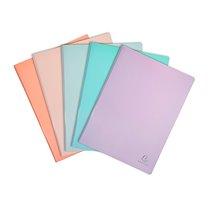 PROTÈGE-DOCUMENTS AQUAREL EXACOMPTA POLYPROPYLÈNE A4 30 POCHETTES - 60 VUES COULEURS ASSORTIES - LOT DE 5