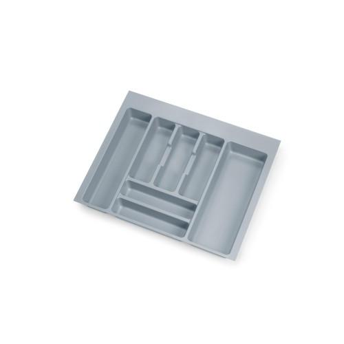 RANGE-COUVERTS - RECOUPABLE - PLASTIQUE GRIS - 536X482 MM EMUCA