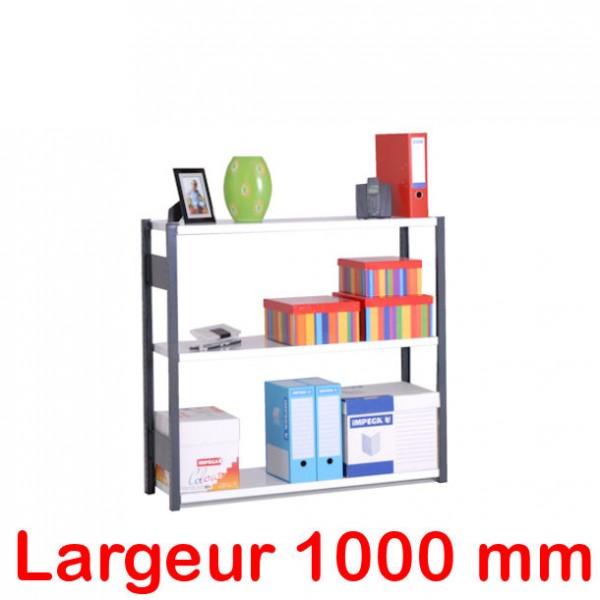 Rayonnage d'archives - hauteur 1000 mm - départ - gris - pour boîtes d'archives, dossiers suspendus et classeurs_0