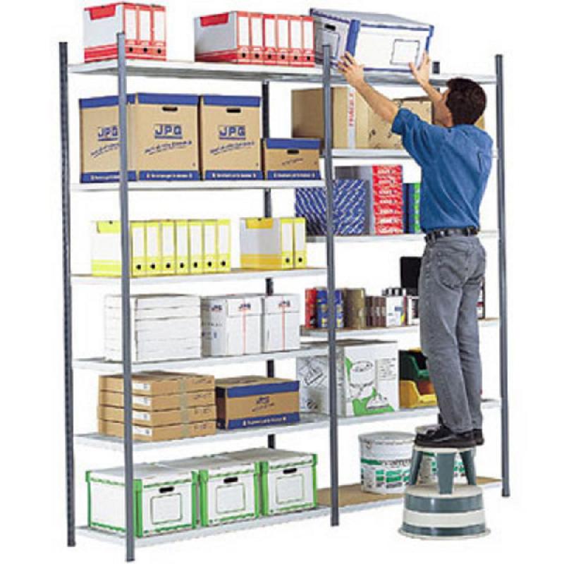 RAYONNAGE INDUSTRIEL MULTI RACK - POLYVALENT - H. 240 X L. 125 X P. 40 CM - ELÉMENT SUIVANT - GRIS
