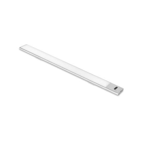 RÉGLETTE LED KAUS ANODISÉ MAT RECHARGEABLE PAR USB AVEC SWITCH - 400 MM EMUCA