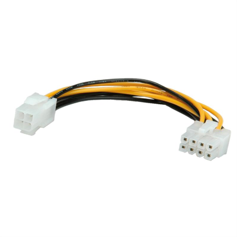 ROLINE Câble d'alimentation interne 8 pins PCI Express mâle - P4 mâle, 0,15 m_0