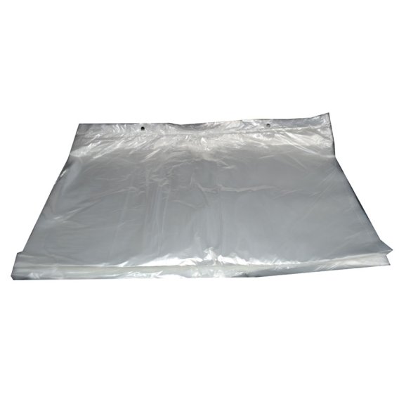 Sac polyéthylène basse densité liassé transparent en PEBD - 15LB2331 - pré-découpé avec trous de suspension_0