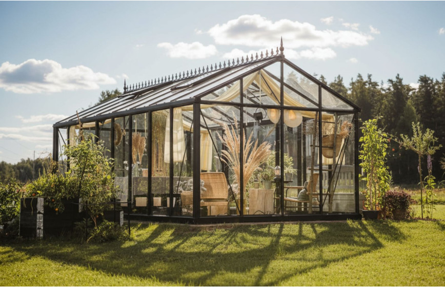Serre en verre polyvalente, confortable et lumineuse - Helios Senior_0