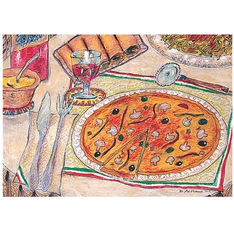 SET DE TABLE OFFSET PIZZA ET PASTA 31X43 CM LITOS QUADRICHOMIE (VENDU PAR 2000)