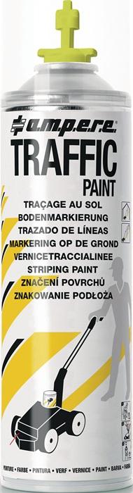 Spray de marquage au sol - peinture de circulation jaune 500 ml - résistant et séchage rapide - Ampere_0