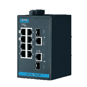 Switch Rail DIN industriel ProView 8 ports FE + 2 1000Mbps -40°C à 75°C - Référence: EKI-5629CI-EI-AE - Marque Advantech_0