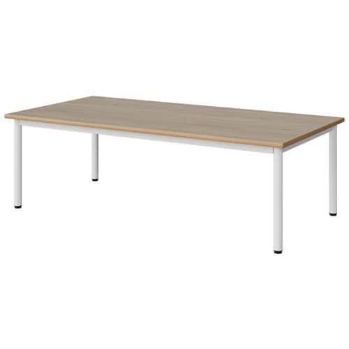 TABLE MALIBU 160X80 T1 4P STRA ALAISÉ CHÊNE 1146/BLC 9016