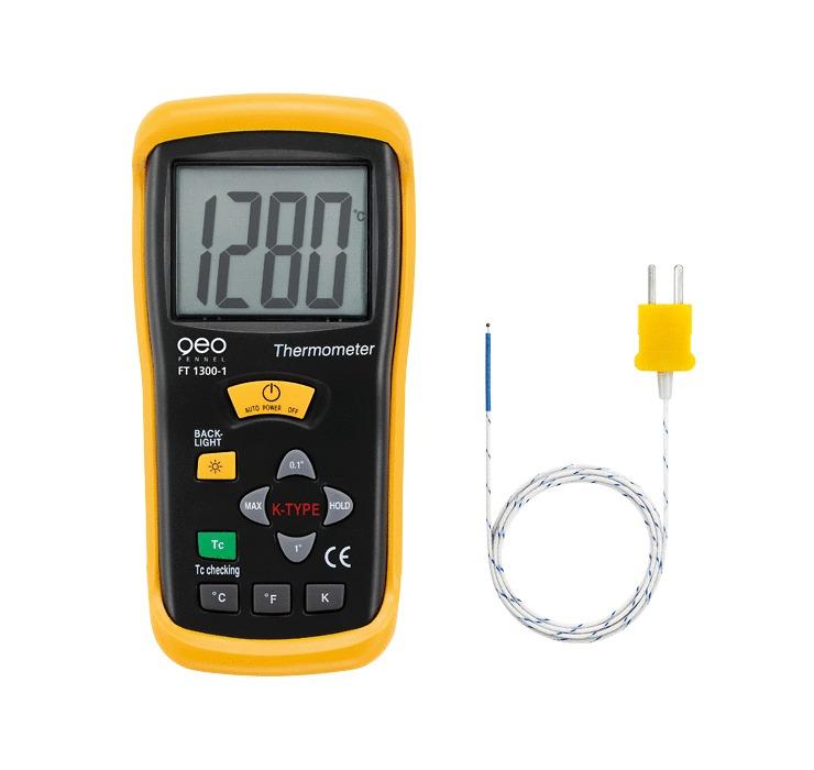 Thermomètre de type k à 1 canal ft 1300-1 - GEO FENNEL - 800400 - 743323_0