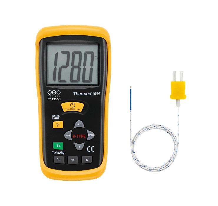 Thermomètre électronique de type K à 1 canal FT 1300-1 - Geo Fennel - 800400 - 743323_0