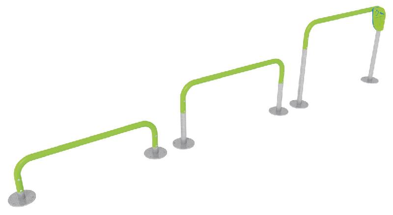 TRIPLE BARRE DE FLEXIONS H350 - H600 ET H900MM - SCELLEMENT DIRECT - MANUTAN COLLECTIVITÉS