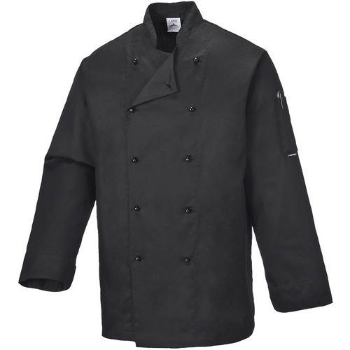 VESTE DE CUISINE SOMERSET S NOIR - PORTWEST