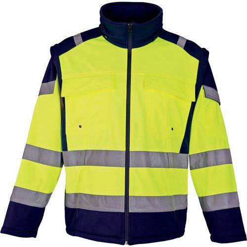 VESTE HAUTE VISIBILITÉ SOFTSHELL DE COULEUR JAUNE TAILLE L - SINGER SAFETY