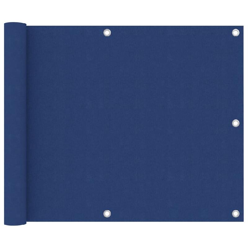 VidaXL Écran de balcon Bleu 75x500 cm Tissu Oxford Modèle Ombre Raffinée - bleu 135010_0