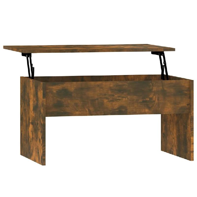 VidaXL Table basse Chêne fumé 80x50,5x41,5 cm Bois d'ingénierie Modèle Ombre Sigma Prime Plus - 819287XL_0