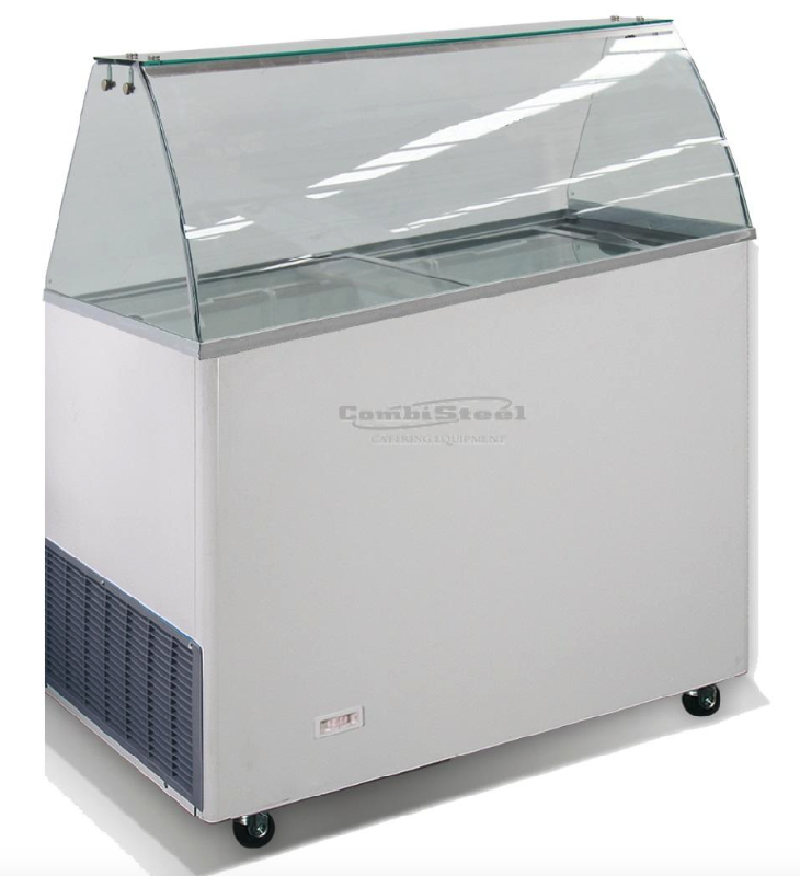 Vitrine réfrigérée pour glaces - 6 bacs de 5L - Température -15°C à -23°C - Gaz réfrigérant R600_0