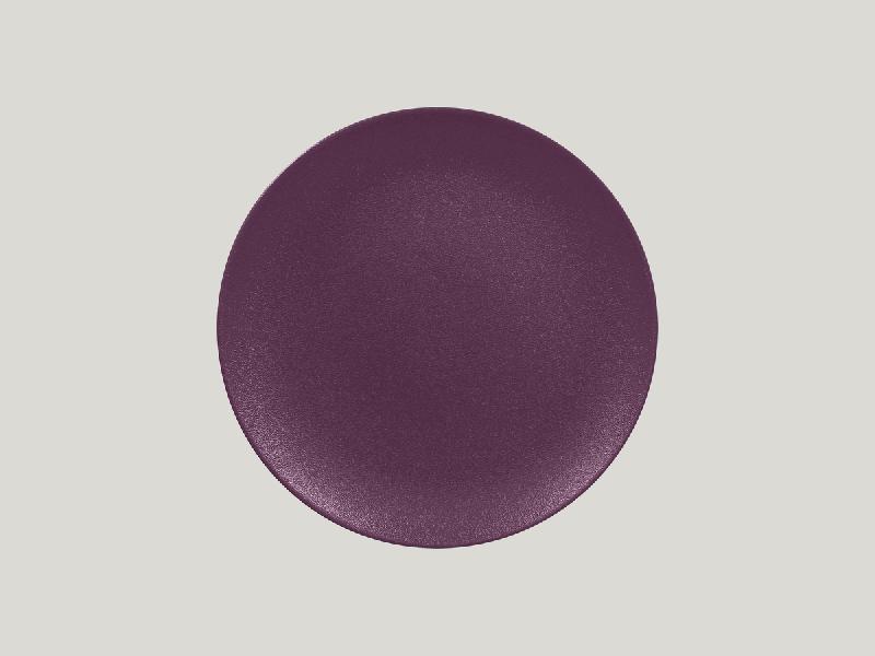 ASSIETTE PLATE ROND PRUNE PURPLE PORCELAINE Ø 27 CM NEO FUSION RAK