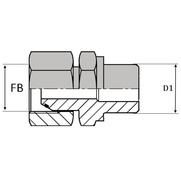Adaptateur droit femelle tournant BSP x extrémité à souder bout à bout non zingué - FBSP1/4 A SOUDER BW BOUT A BOUT EMBASE 09MM_0