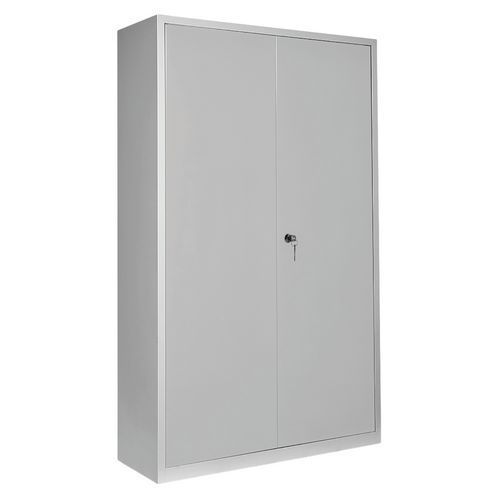 ARMOIRE RANGEMENT L1200 CORPS GRIS CLAIR PORTES GRIS 7035