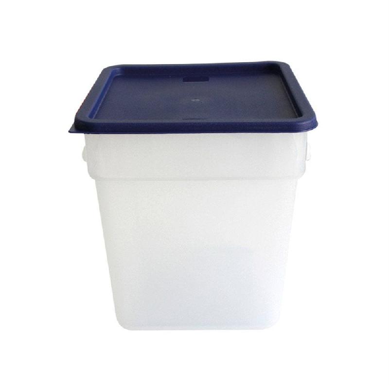 Bac alimentaire 18L 28,5x28,5x32cm polypropylène blanc_0