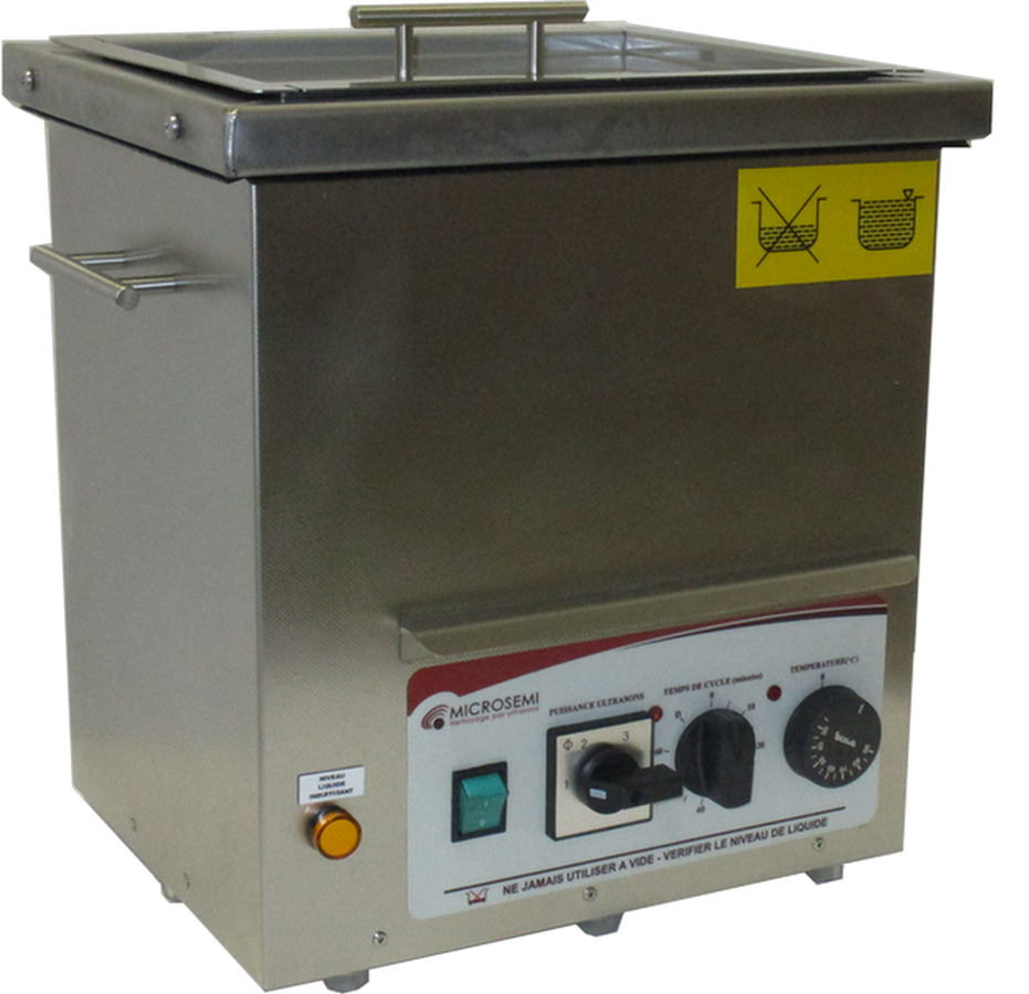 Bac ultrason CleanEx-N 1002 - 10 litres - Acier inoxydable - Utilisation industrielle intensive_0