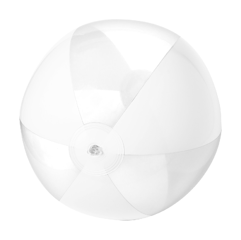 Ballon de plage gonflable - 6 panneaux bicolores - PVC - diamètre 28 cm_0