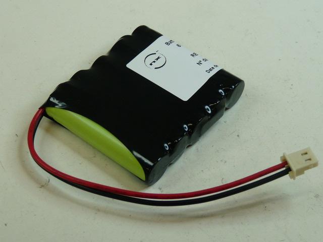 BATTERIE NIMH 5X AAA 5S1P ST1 F100 6V 800MAH JST_0