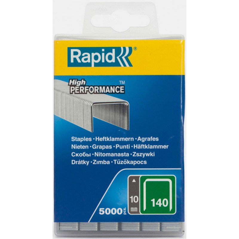 AGRAFES EN FIL PLAT N° 140 10MM BOÎTE DE 5000 - RAPID - 40303090