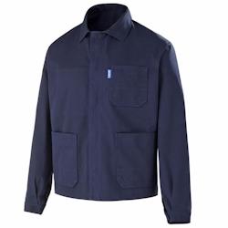 Cepovett - Veste de travail 100% coton ESSENTIELS Bleu Marine Taille M - M bleu 3184378555250_0
