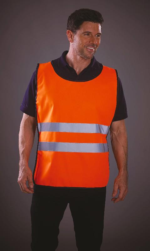 Chasuble haute visibilité Yoko - Réf: YHVJ269 - Norme EN1150:1999 - Bandes réfléchissantes 5 cm - Polyester 120 g/m²_0