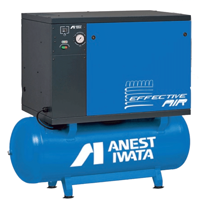 Compresseur à piston insonorisé 270 litres 5,5 CV triphasé ANEST IWATA - 36 m3/h - 11 bar - Silencieux 66 dB(A)_0