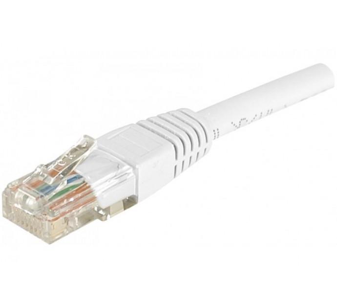 Cordon RJ45 Catégorie 6 U/UTP blanc - 1 m - Non blindé - Cuivre - Garantie 20 ans_0